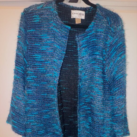 Chico's Jackets & Blazers - Chico's woven duster jacket Size 16/ Chico's size 3